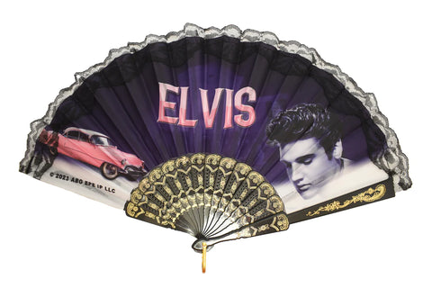Hand Fan Elvis Pink Caddy