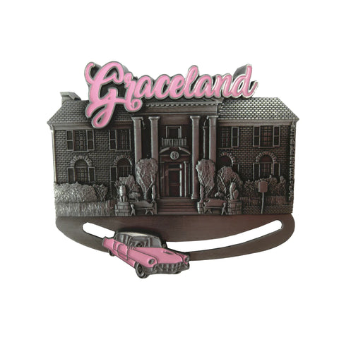 MAGNET Elvis  - Graceland Movable Pink Caddy
