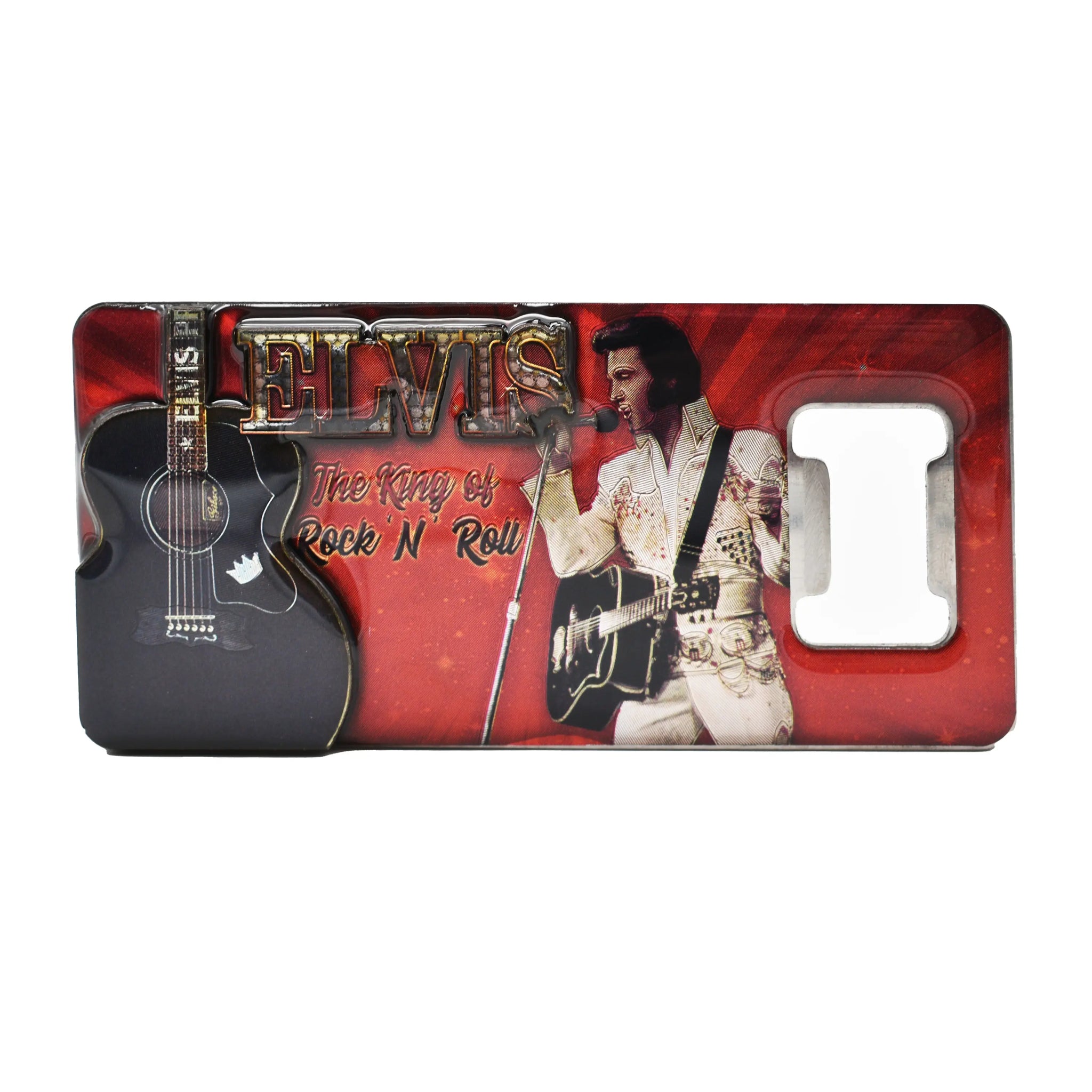 Bottle Opener Elvis The King Metallic