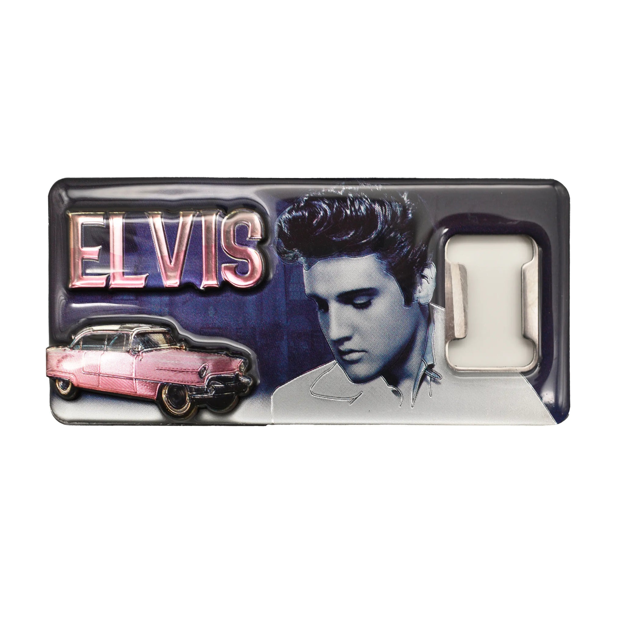 Bottle Opener Elvis Pink Caddy Metallic