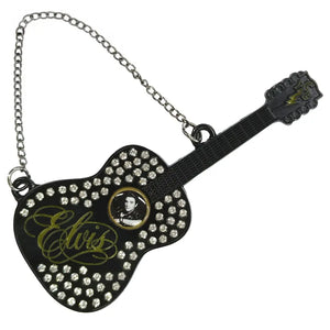ORNAMENT ELVIS GUITAR WITH RHINESTONES