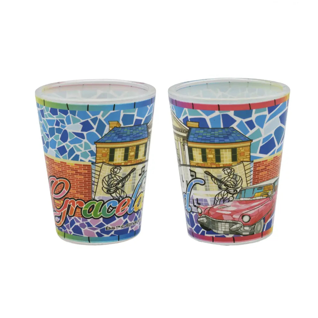 Shot Glass Elvis  - Mosaic Graceland