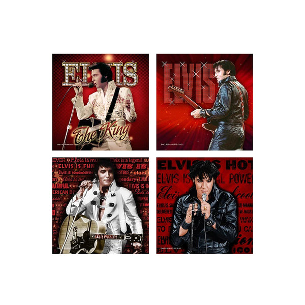 Coasters Elvis Red '68 Name, The King Red