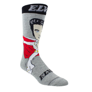 SOCKS ELVIS WHITE SUIT CAPE CARTOON SOCKS