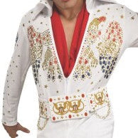 Costume Elvis White Jumpsuit for Adults