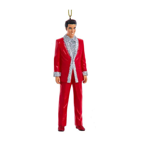 Ornament Elvis Red Lamé Suit