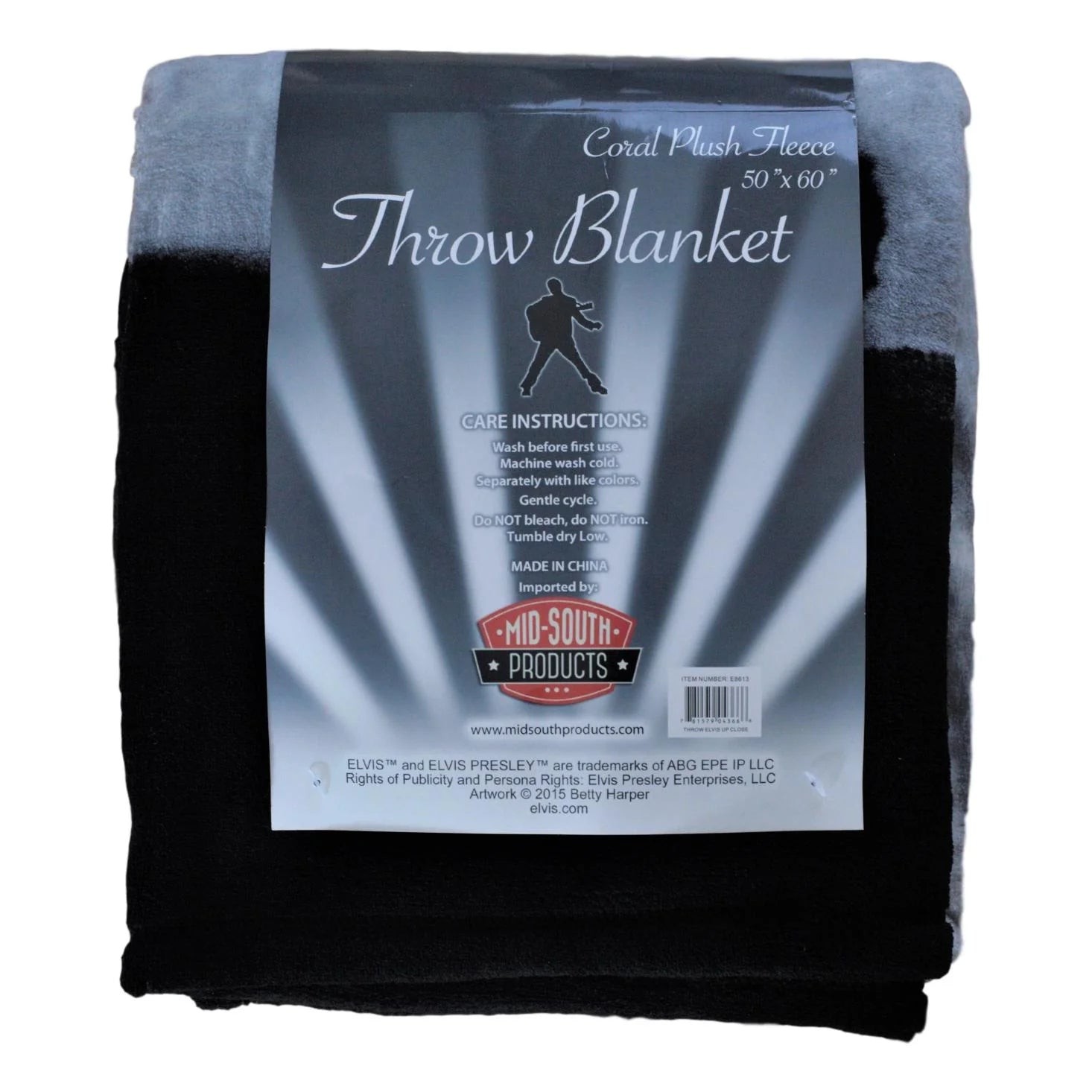 Throw Blanket Elvis Up Close Boulevard Souvenirs