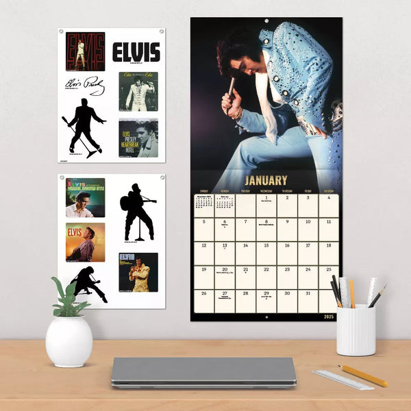 Wall Calendar 2025 Elvis Presley Collector's Edition