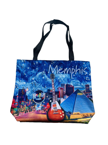 Tote Bag Memphis Starry Night