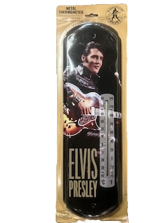 THERMOMETER ELVIS 68' WITH GUITAR BLACK LEATHER