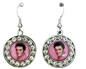 Earrings Elvis Pink With Stones