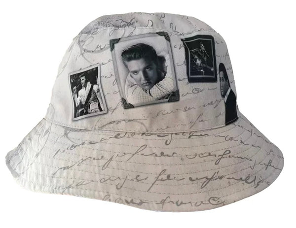 Bucket Cap Elvis Black & White Reversible