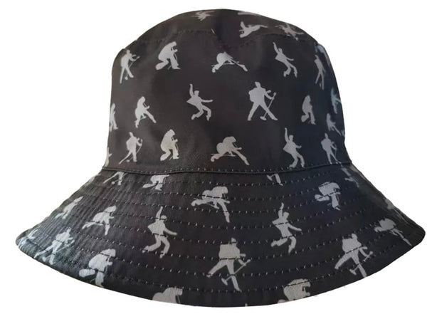 Bucket Cap Elvis Black & White Reversible