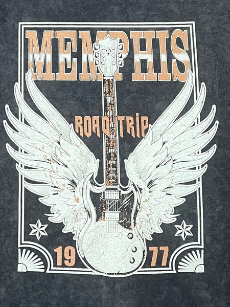 T-Shirt (Juniors) Memphis/Elvis Road Trip "1977"