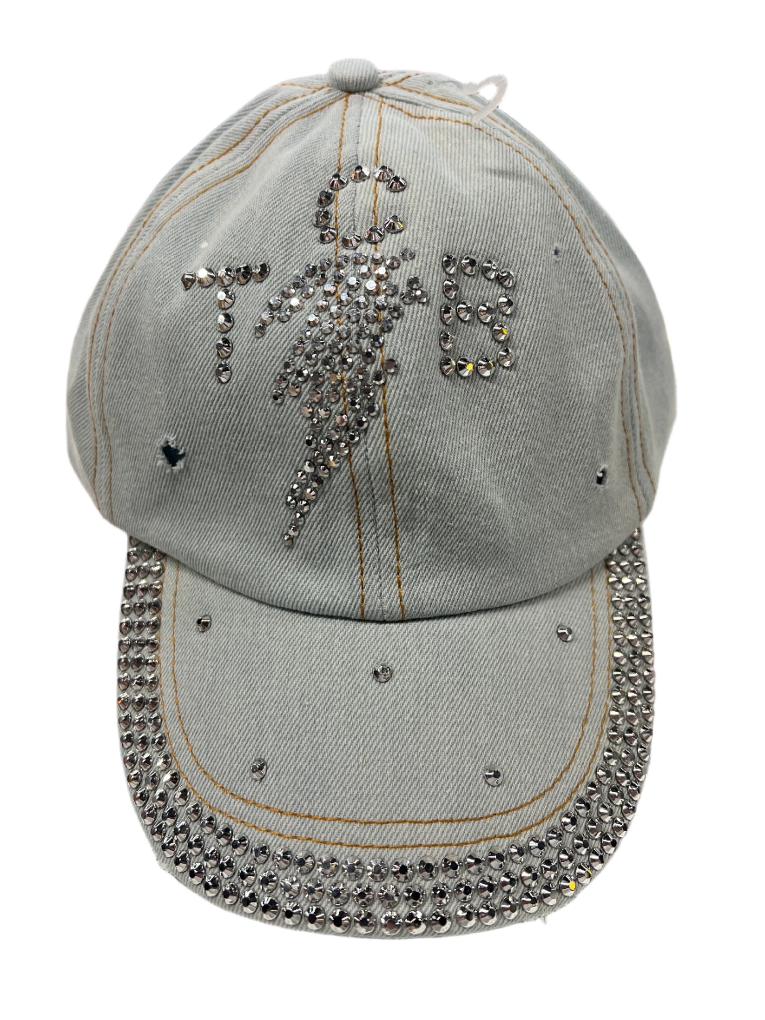 Cap TCB Lite Blue Denim With Rhinstones