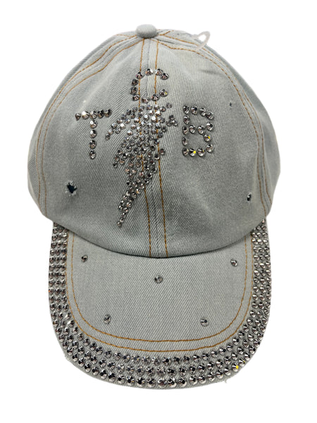Cap TCB Lite Blue Denim With Rhinstones