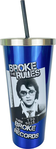Cup Elvis Broke The Rules With Straw