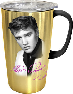 Thermo  Mug Elvis Gold W/ Signature Stainless Steel