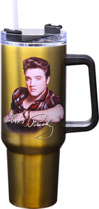 Thermo Elvis Gold 40oz Stainless Travel Mug