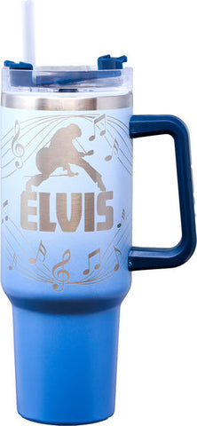 Thermo Cup Elvis Etched 40oz Stainless Travel Mug