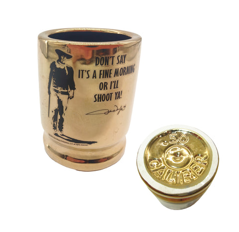 Shot Glass John Wayne  Gold Bullet