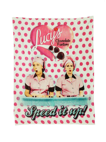 Throw Blanket I LOVE LUCY - Chocolate Factory