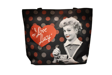 Tote Bag I Love Lucy Blk & Red