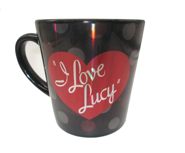 Mug I Love Lucy Blk & Red Metallic