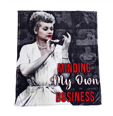 Throw Blanket I LOVE LUCY - Minding My Own Business