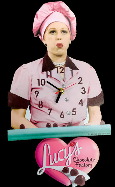 Clock Swinging Lucy Heart I LOVE LUCY