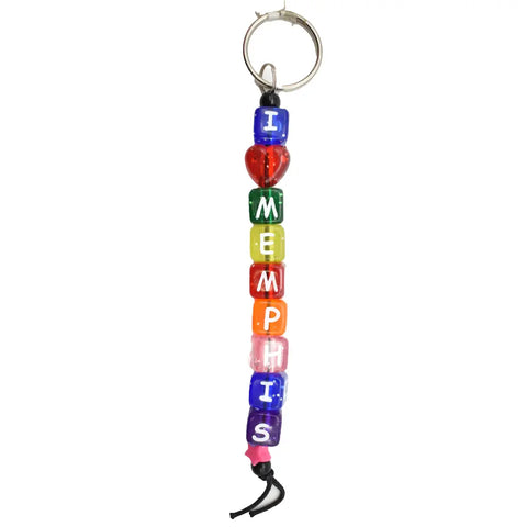 KEY CHAIN MEMPHIS DICE  I HEART MEMPHIS
