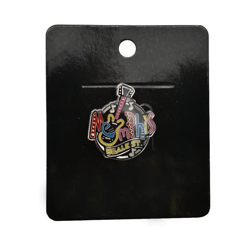 LAPEL PIN Memphis  - Round Neon
