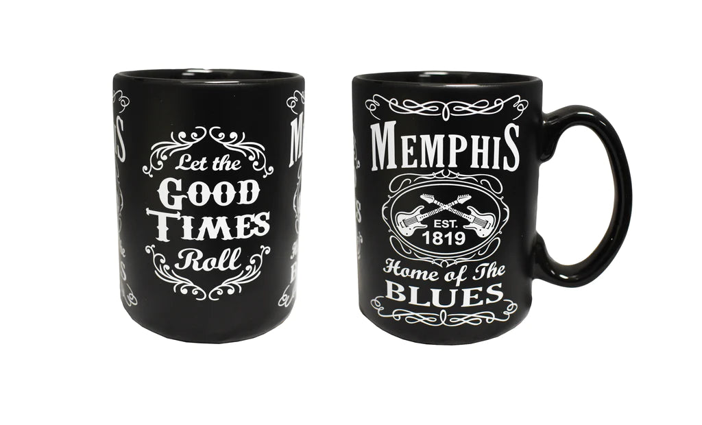 Mug Memphis Black and White Est. Home of the Blues