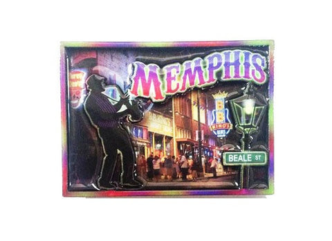 Magnet Memphis  - Laser 3D Blues Man