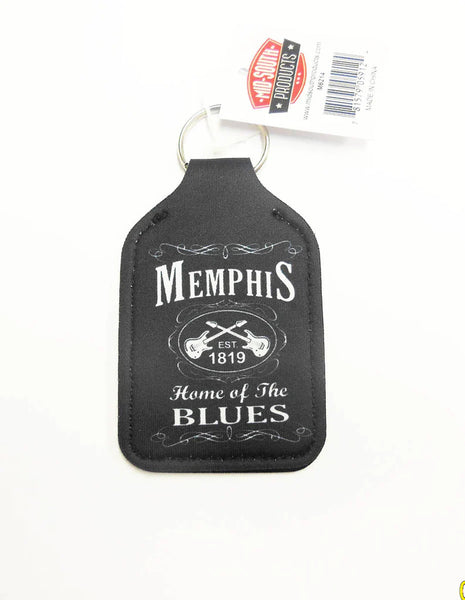 Key Chain Memphis Black & white Est. w/ Multiuse Pouch