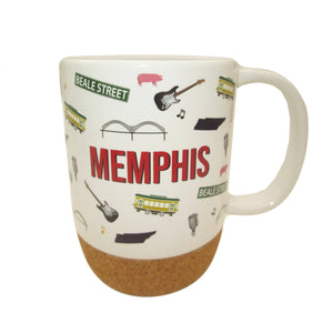 Mug Memphis Icons w/ Cork Base