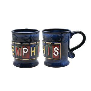 Mug Memphis Stoneware License Plate