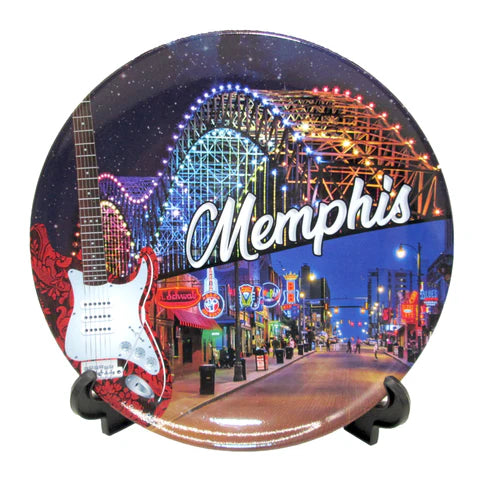 Plate Memphis - Bridge Lights – Boulevard Souvenirs