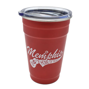 Pint Cup Memphis - Red Solo with Lid