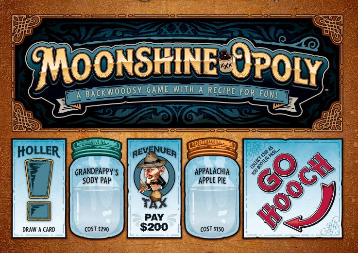 Board Game Moonshine-Opoly