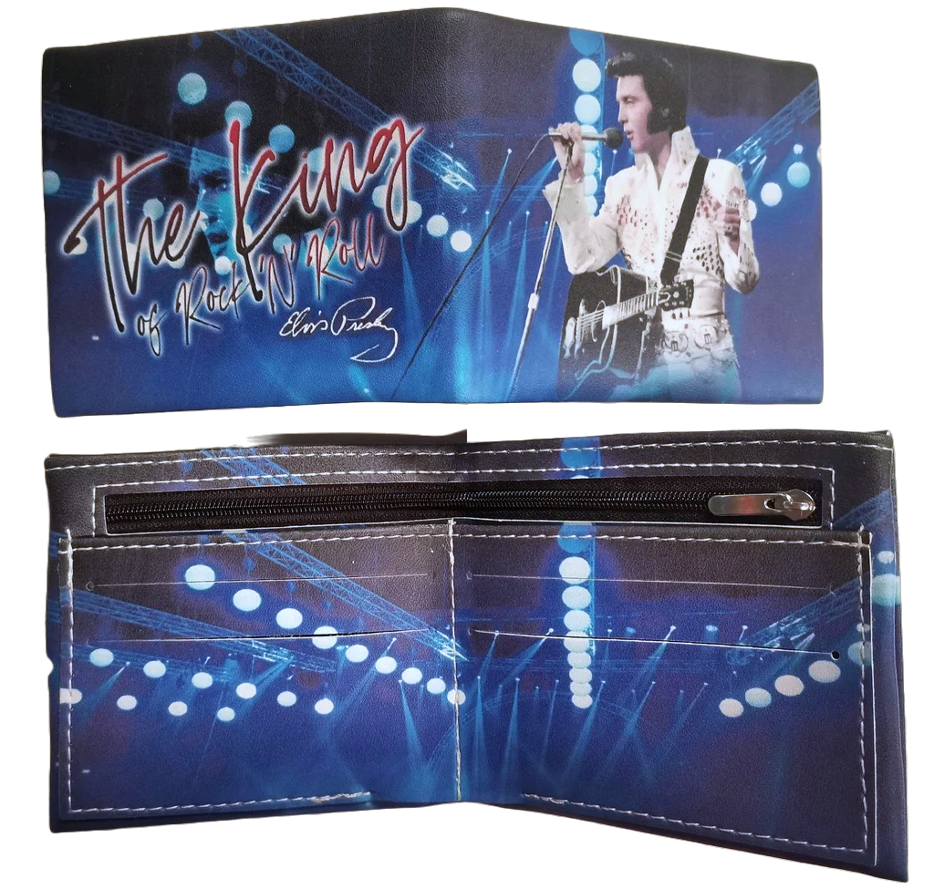 Wallet Elvis Blue King Fold