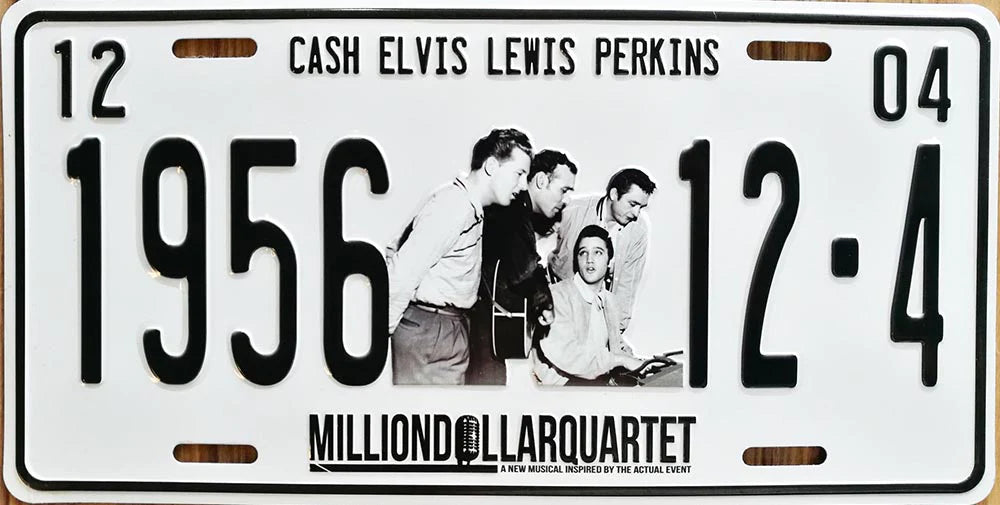License Plate Million Dollar Quartet 1956