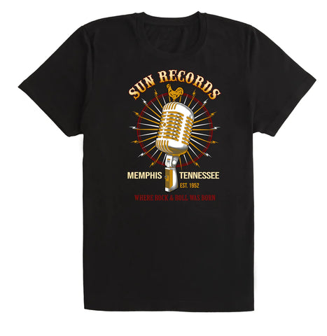T-Shirt  Sun Record w/ Microphone/ROOSTER