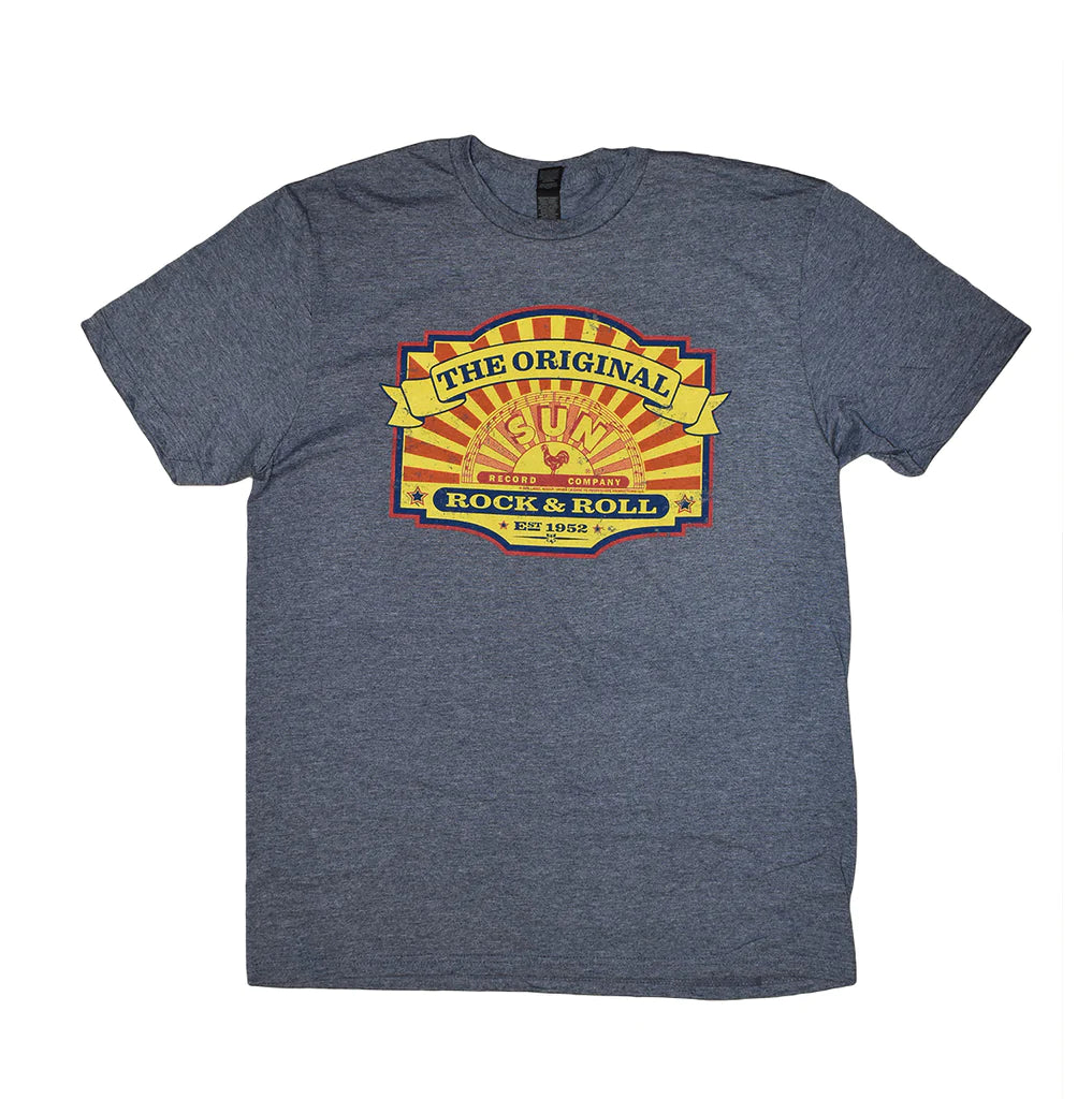 T-Shirt Navy Sun Records THE ORIGINAL ROCK N ROLL – Boulevard Souvenirs