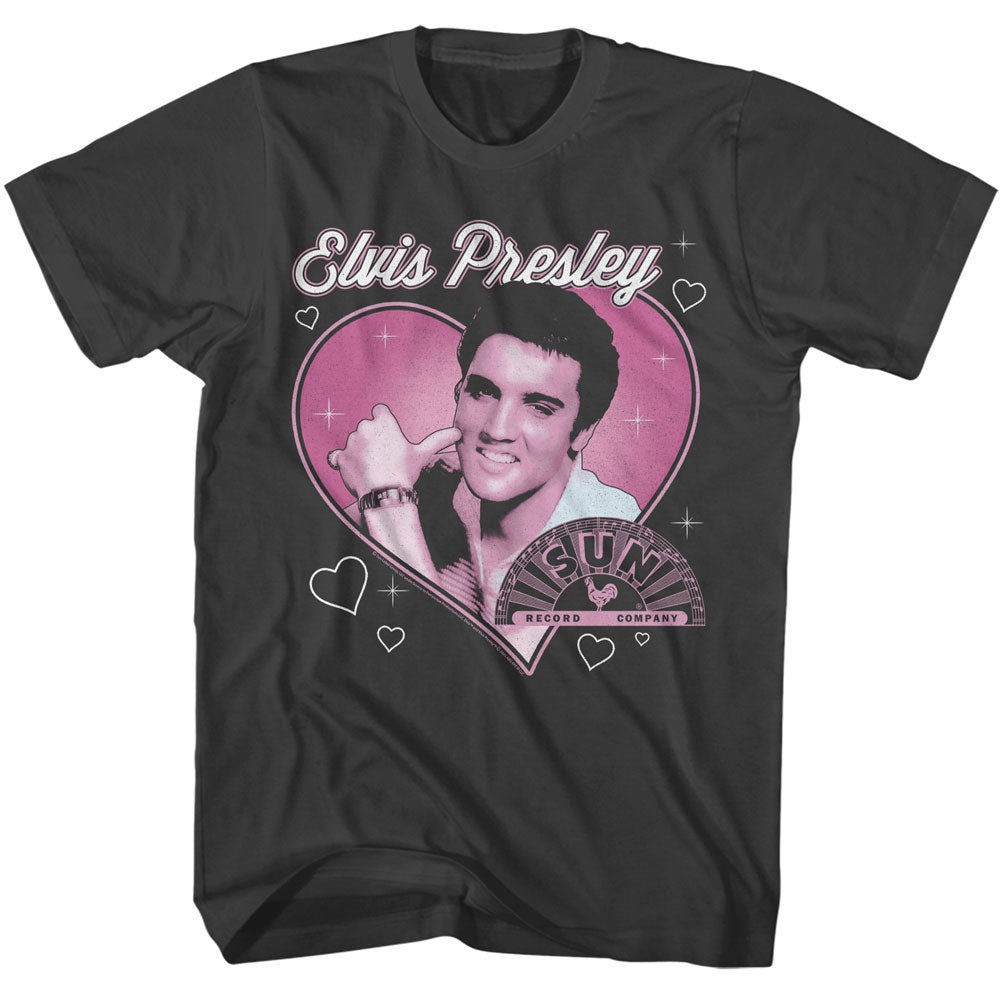 T-SHIRT ELVIS SUN RECORDS ELVIS HEART