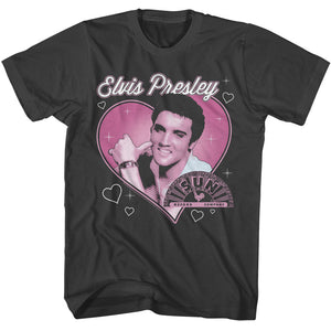 T-SHIRT ELVIS SUN RECORDS ELVIS HEART