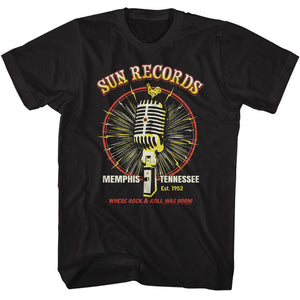 T-Shirt  Sun Record w/ Microphone/ROOSTER