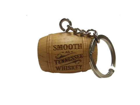 KEY CHAIN Tennessee Whiskey Wood Barrel