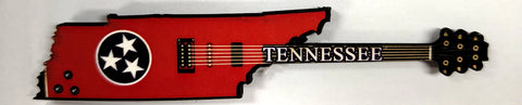 Magnet TENNESSEE STATE FLAG GUITAR SHAPE