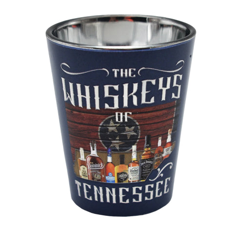 Shot Glass Tennessee Whiskeys of TN Silver